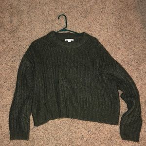 American Eagle army green sweater
